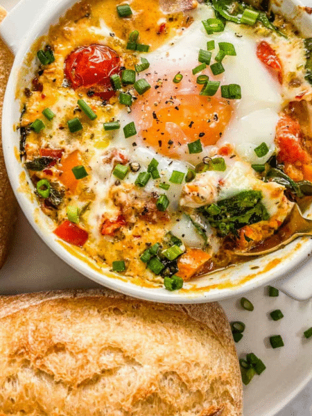 Baked Feta Eggs Recipe