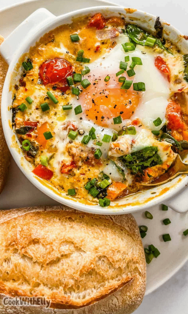 Baked Feta Eggs Recipe