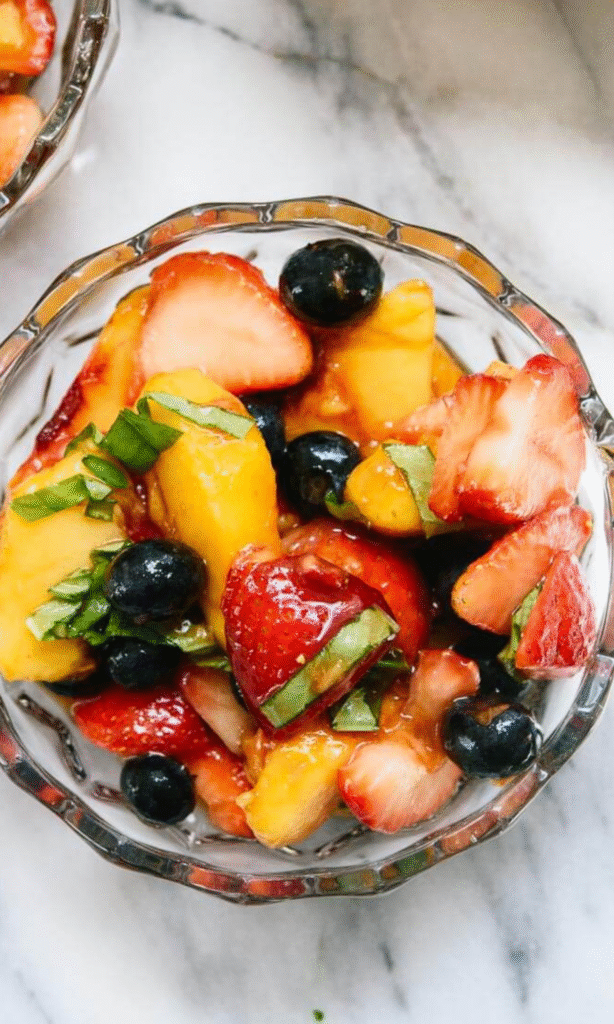 Berry Peach Fruit Salad Recipe