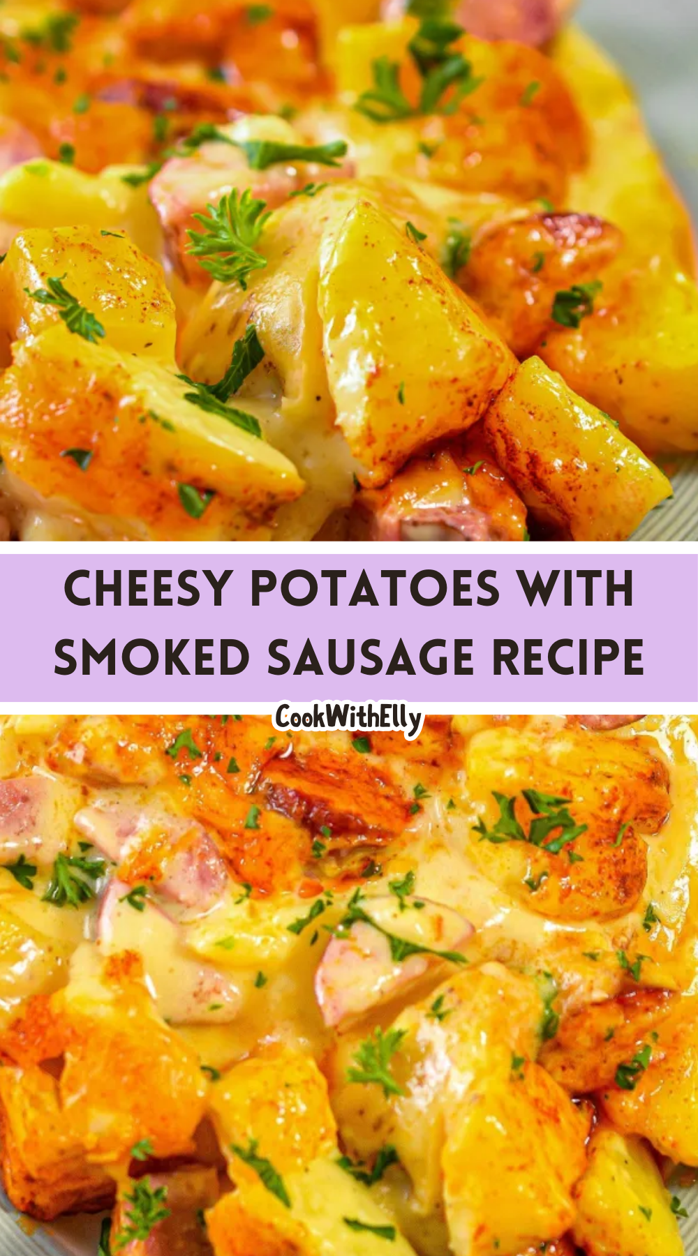 Cheesy Potatoes with Smoked Sausage Recipe