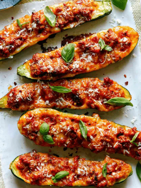 Easy Stuffed Zucchini Boats Recipe