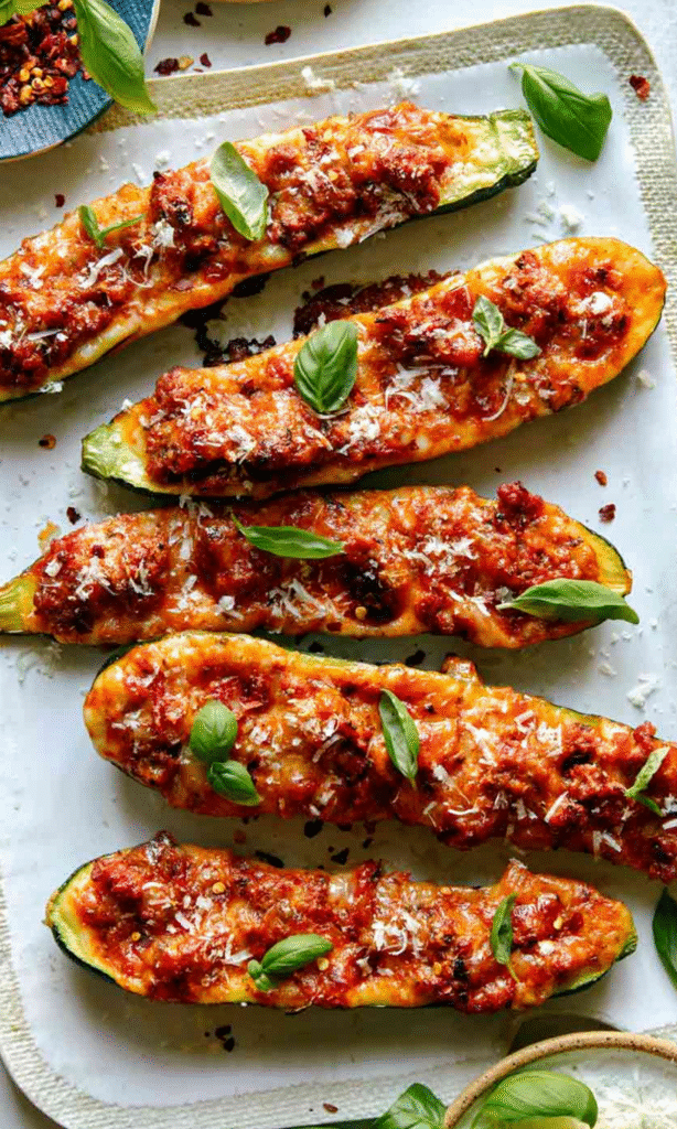 Easy Stuffed Zucchini Boats Recipe