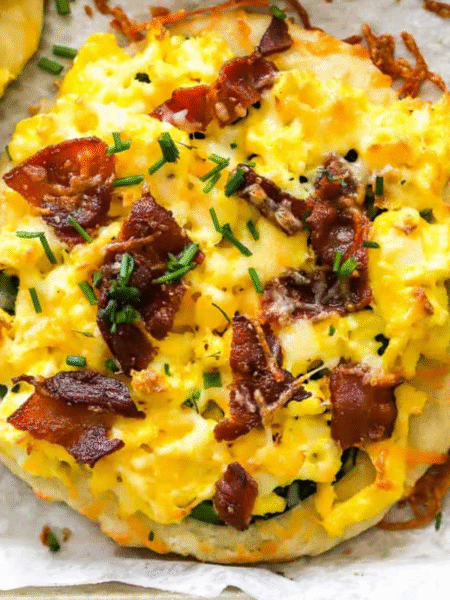English Muffin Breakfast Pizza Recipe