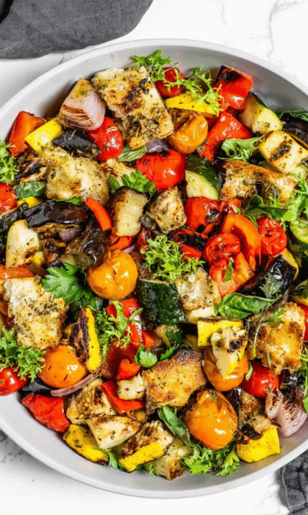 Grilled Vegetable Salad for Summer