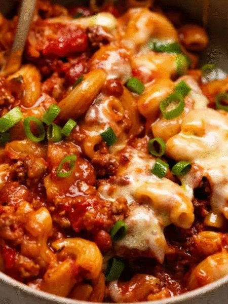One Pot Cajun Beef Pasta Recipe with lots-of-veg