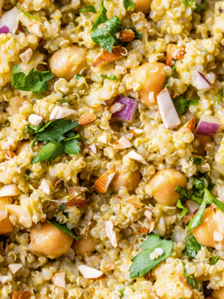 Quinoa Chickpea Salad Recipe serving