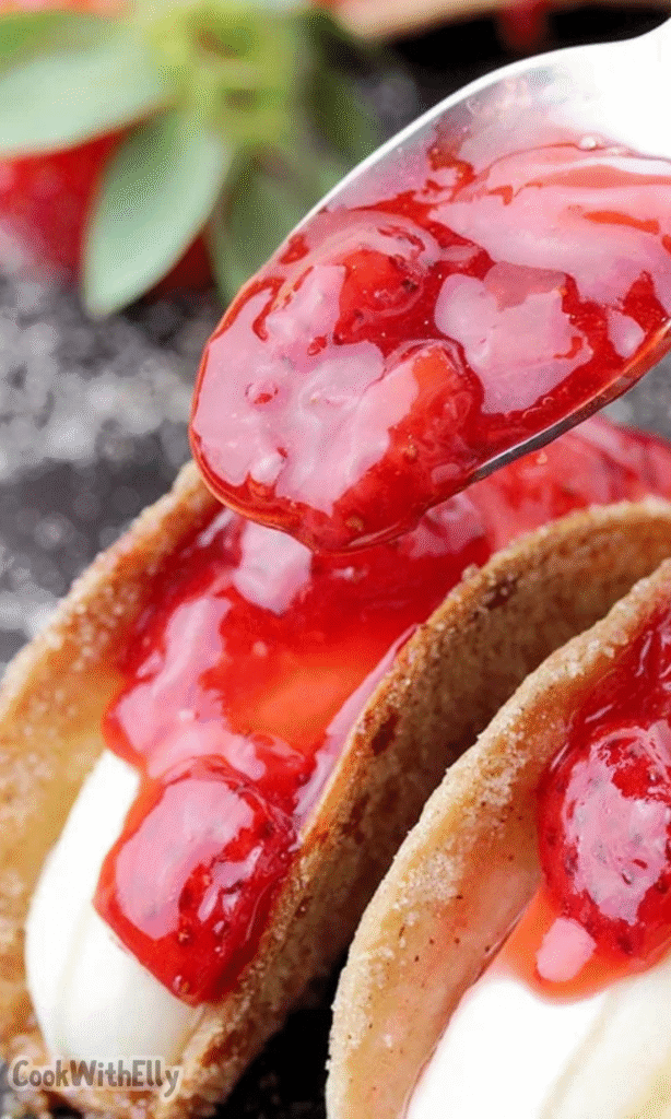 Strawberry Crunch Cheesecake Tacos Recipe