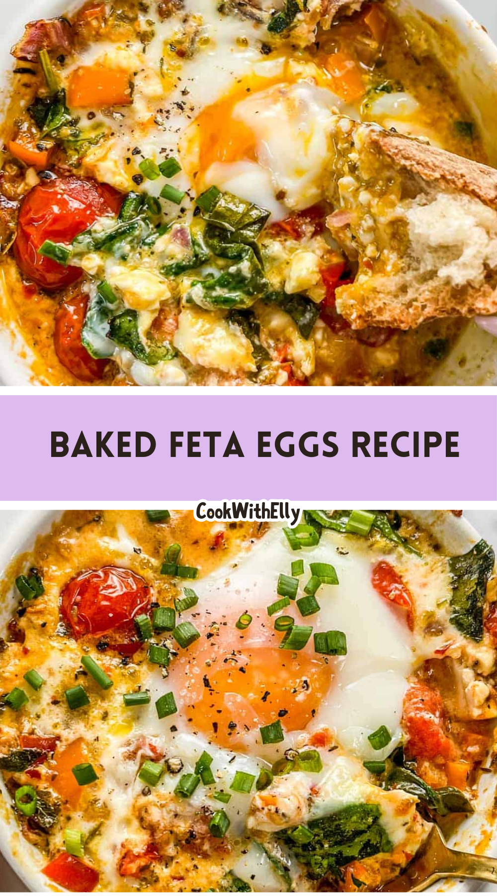 how to make Baked Feta Eggs Recipe