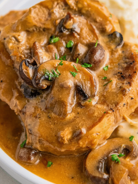 Crock Pot Pork Chops Recipe (with gravy)
