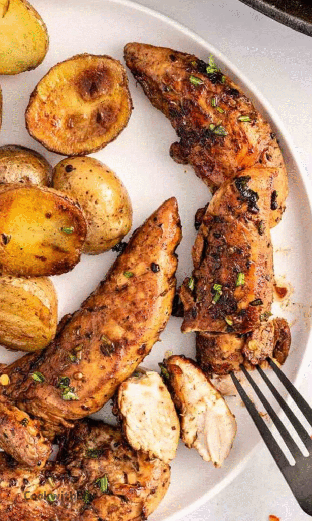 Garlic Butter Chicken and Potato Skillet Recipe