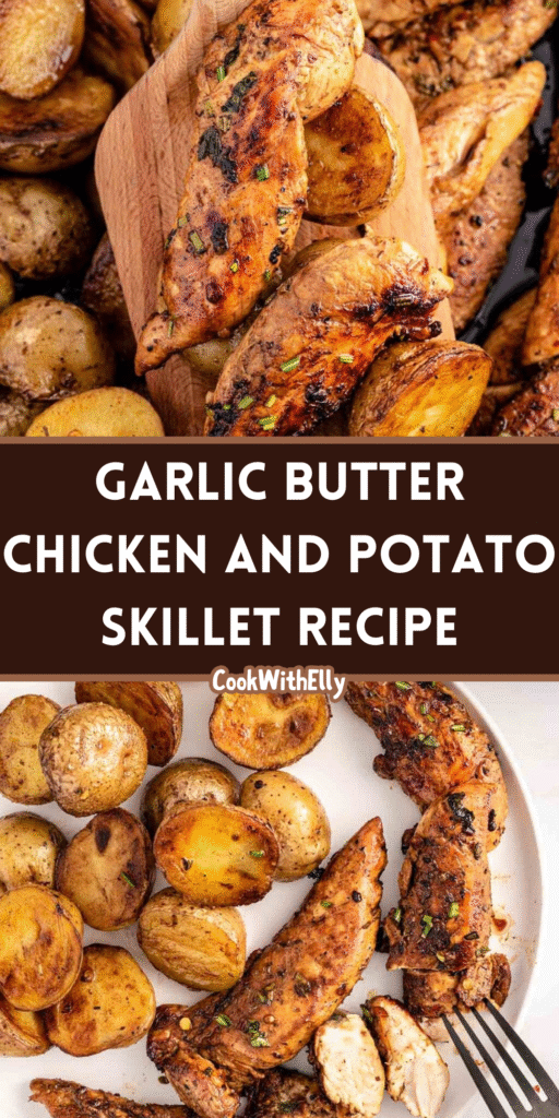 How to make Garlic Butter Chicken and Potato Skillet Recipe