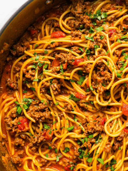 One Pot Taco Spaghetti Recipe