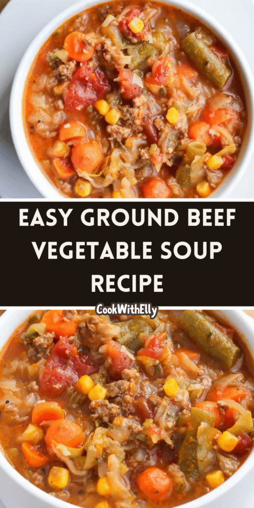 how to make Easy Ground Beef Vegetable Soup Recipe