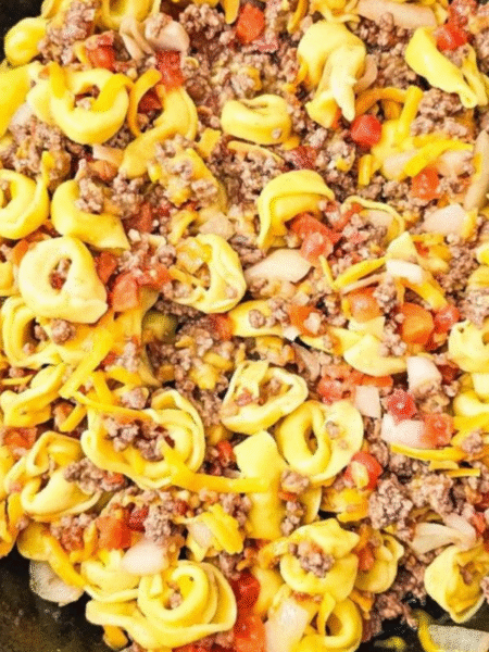 Bacon Cheeseburger Tortellini Recipe