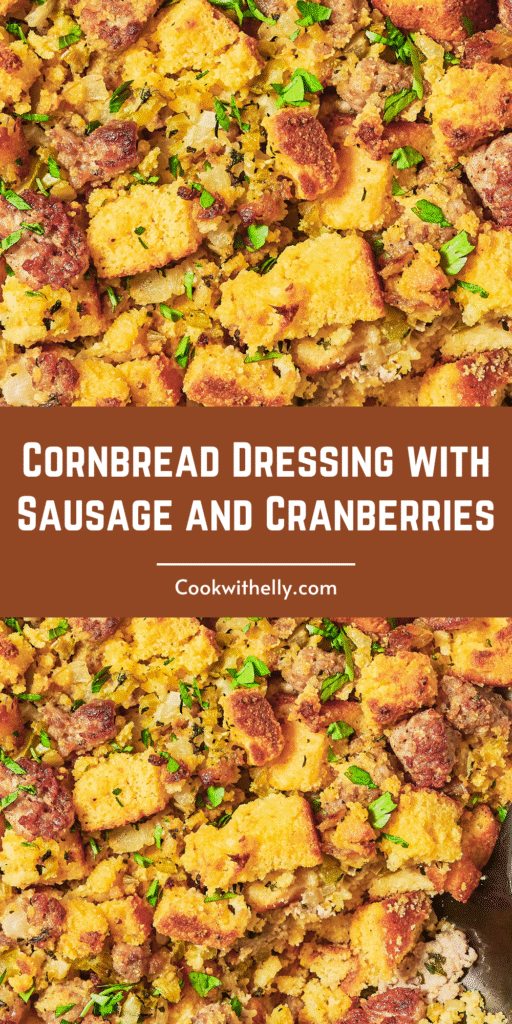 Cornbread Dressing with Sausage and Cranberries Recipe