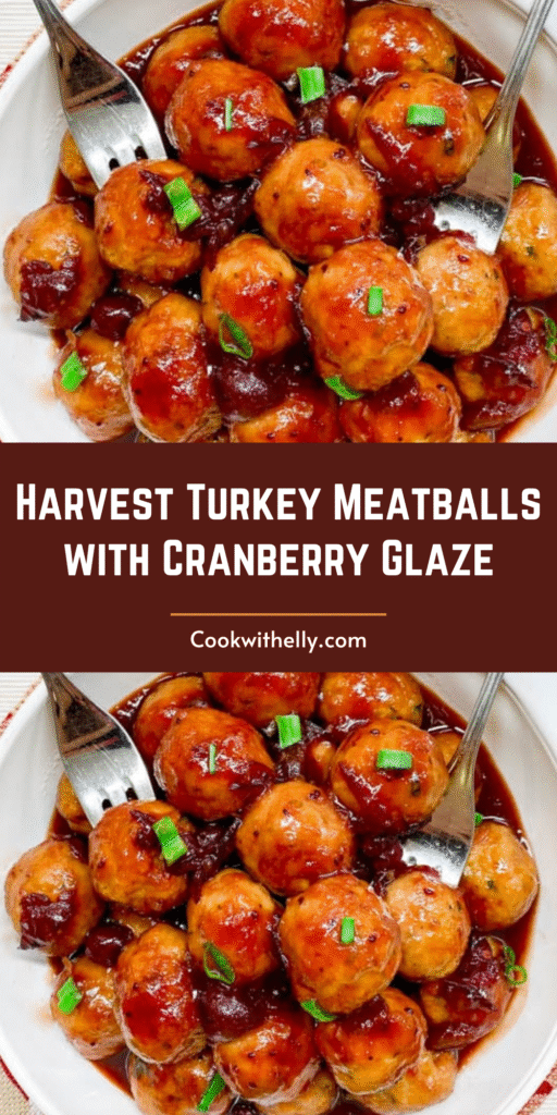 Harvest Turkey Meatballs with Cranberry Glaze Recipe