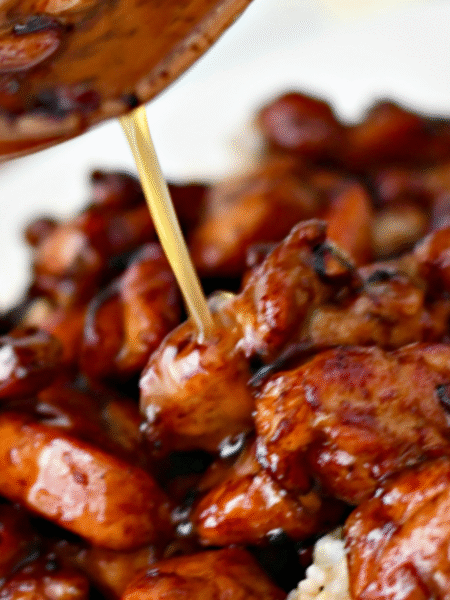 High Protein Honey Garlic Butter Chicken with Mac & Cheese Recipe