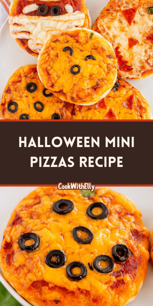 How to make Halloween Mini Pizzas Recipe1