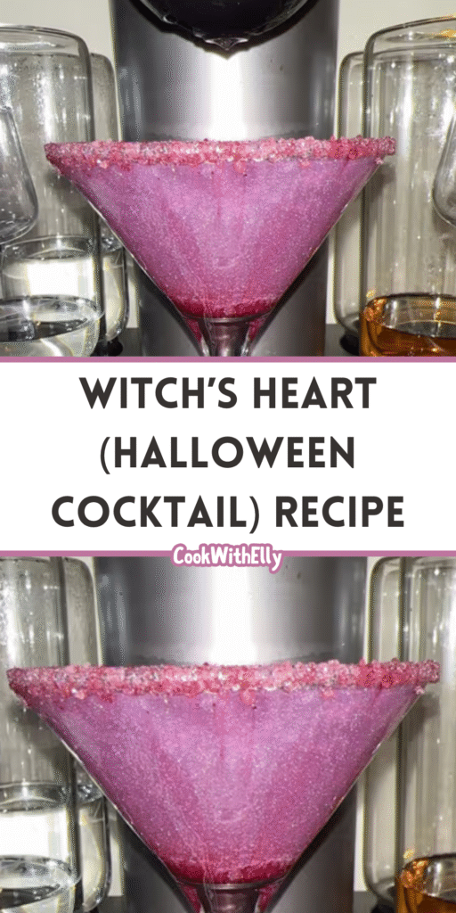 How to make Witch’s Heart (Halloween Cocktail) Recipe1