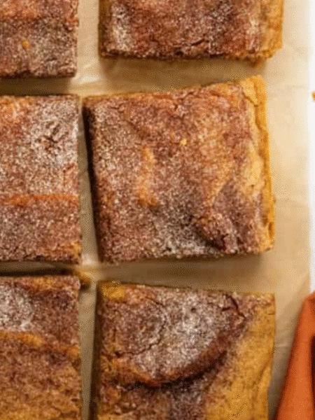 Pumpkin Snickerdoodle Blondies Recipe