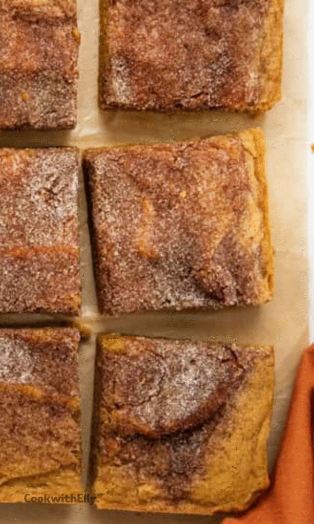 Pumpkin Snickerdoodle Blondies Recipe