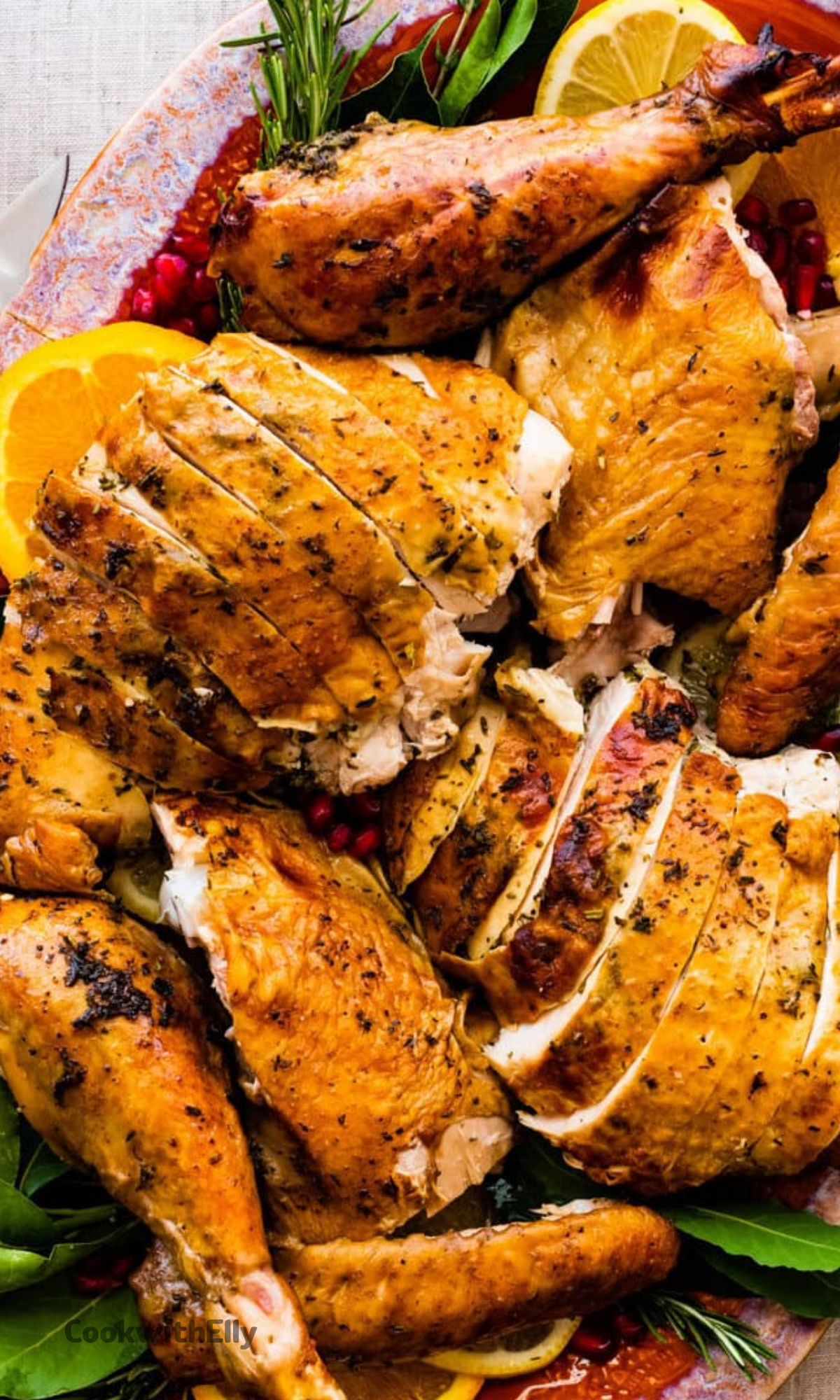 Roasted Thanksgiving Turkey Recipe - cookwithelly.com