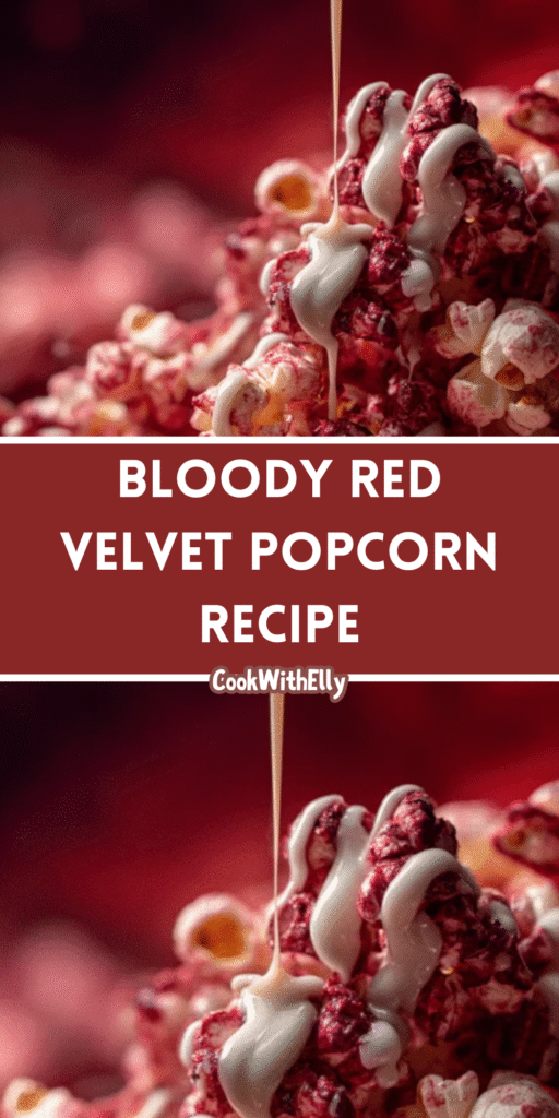 how to make Bloody Red Velvet Popcorn Recipe1