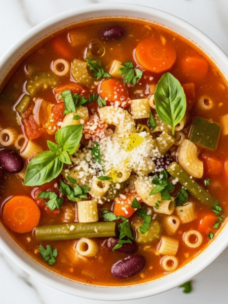 Easy Minestrone Soup Recipe