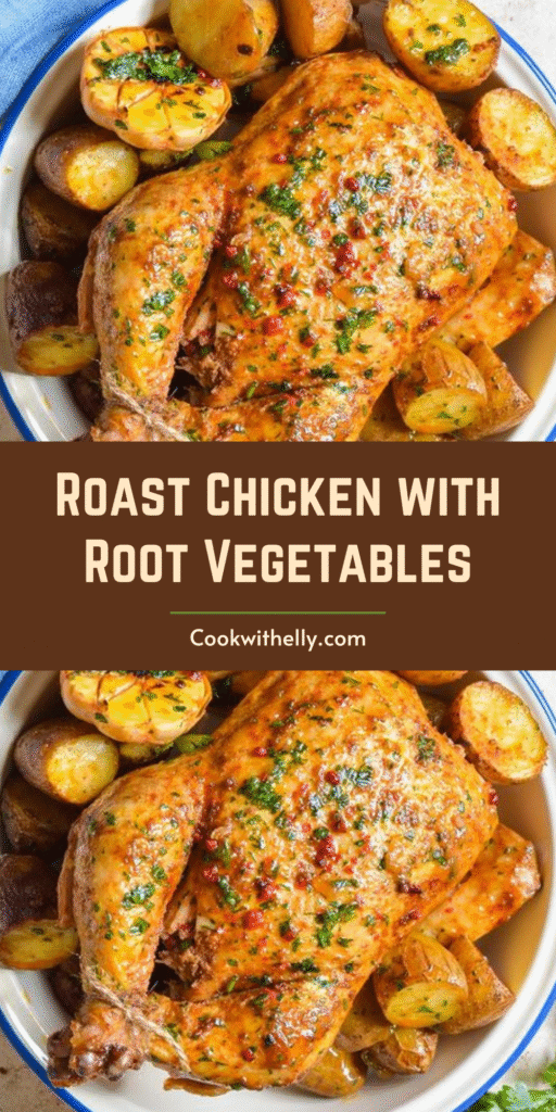 Roast Chicken with Root Vegetables Recipe