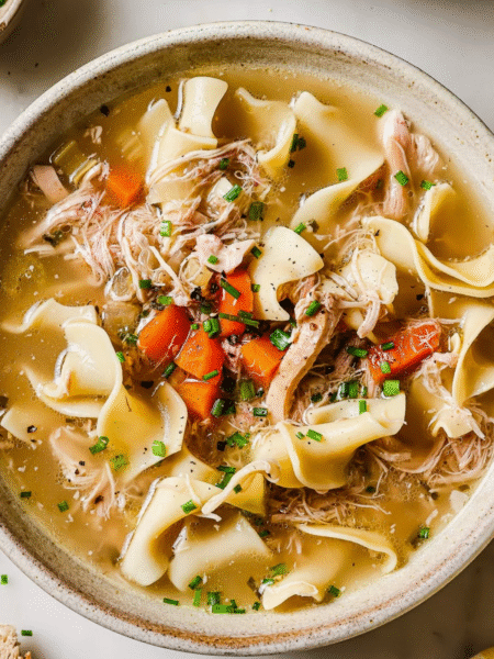 Slow Cooker Chicken Noodle Soup Recipe