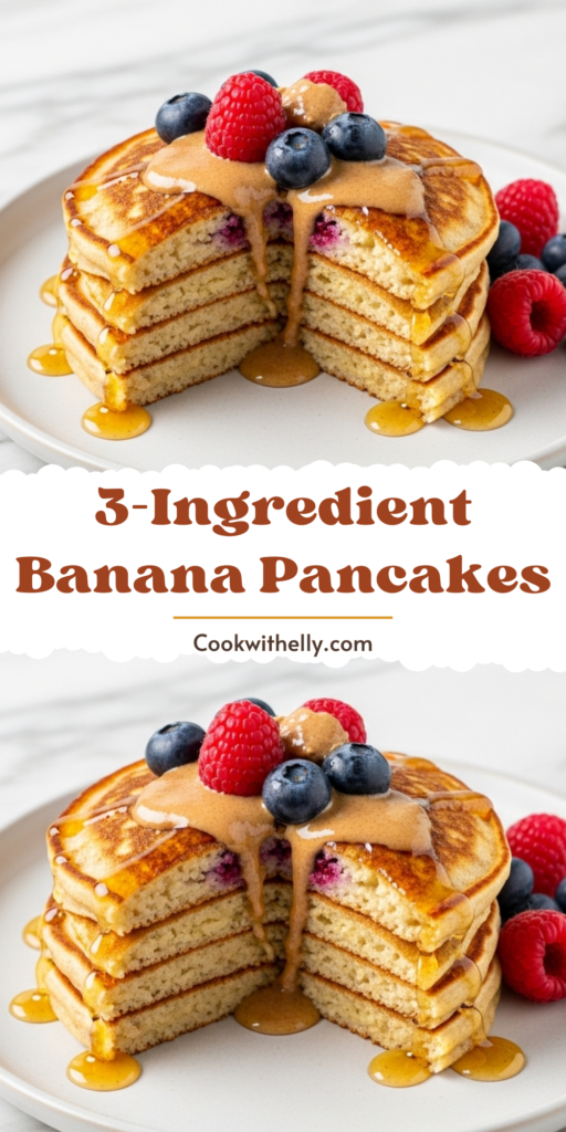 3-Ingredient Banana Pancakes Recipe