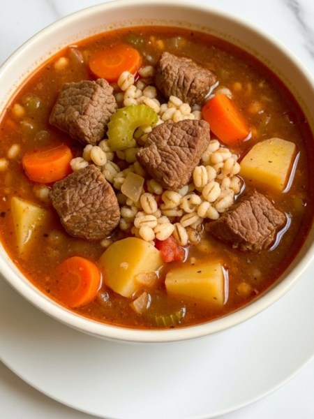 Beef Barley Soup Recipe