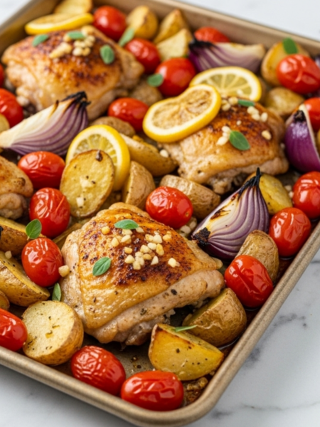 Mediterranean Baked Chicken Dinner Recipe