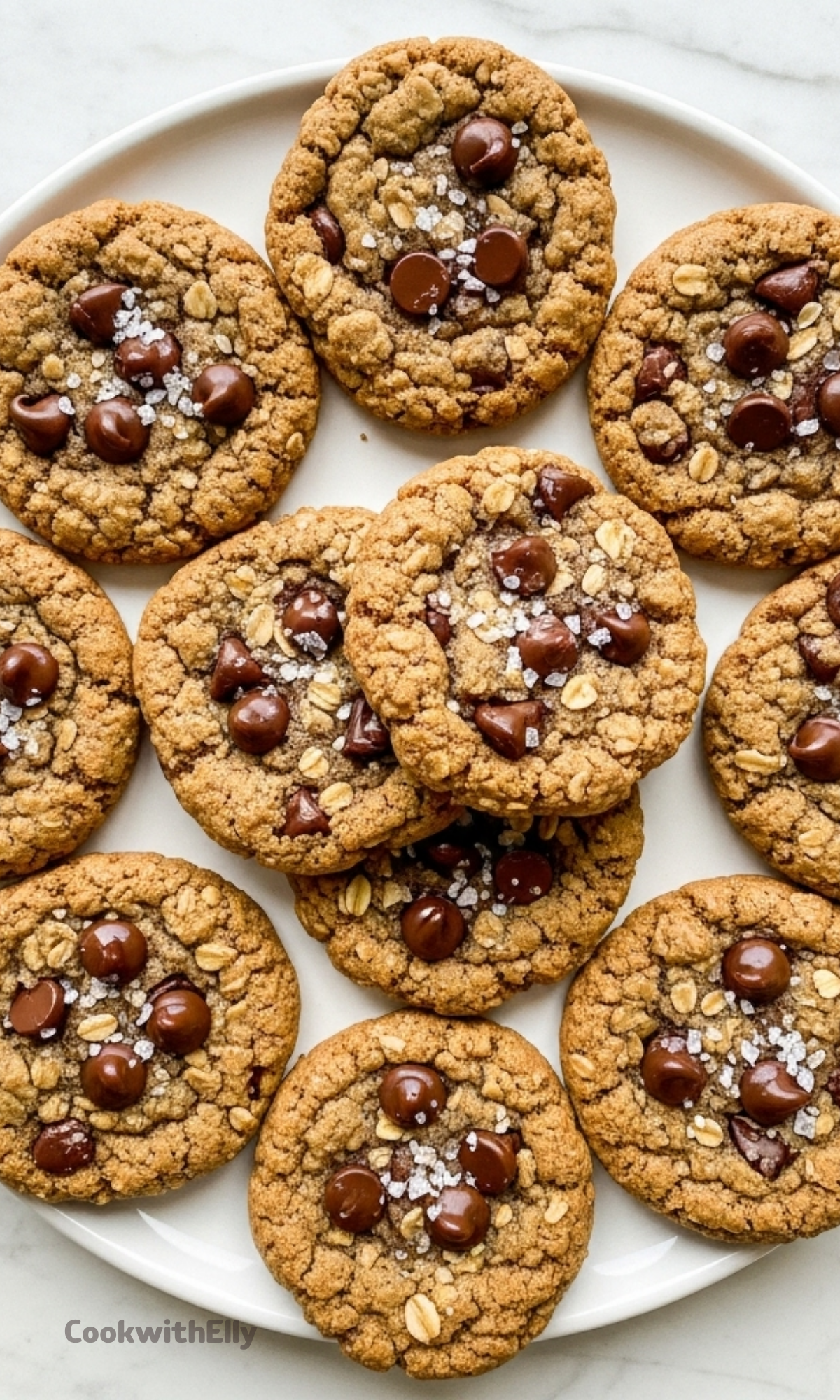 Oatmeal Chocolate Chip Cookies Recipe - cookwithelly.com