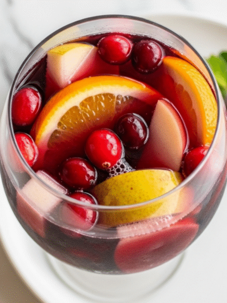 Red Christmas Sangria Recipe
