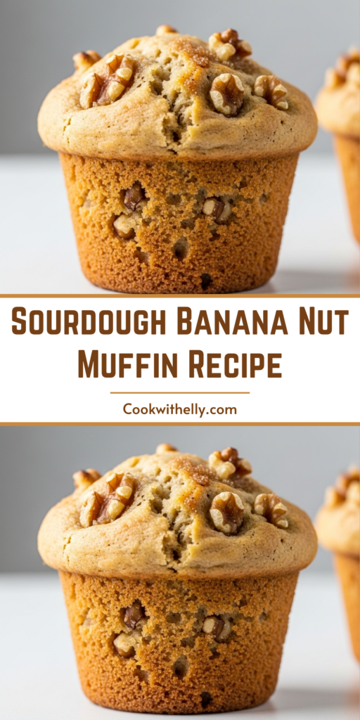 Sourdough Banana Nut Muffin Recipe