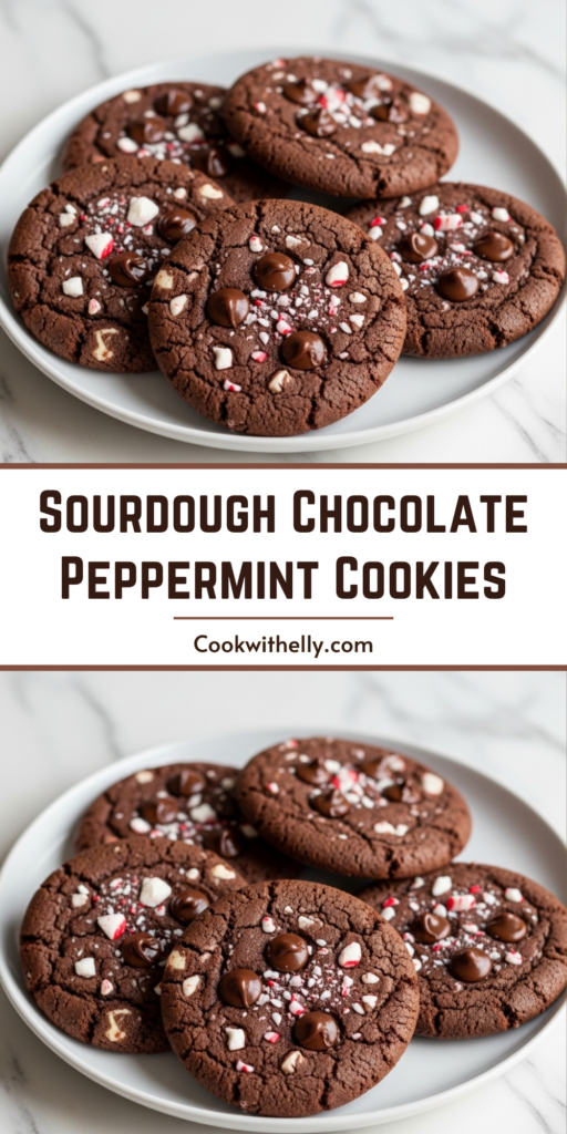 Sourdough Chocolate Peppermint Cookies Recipe