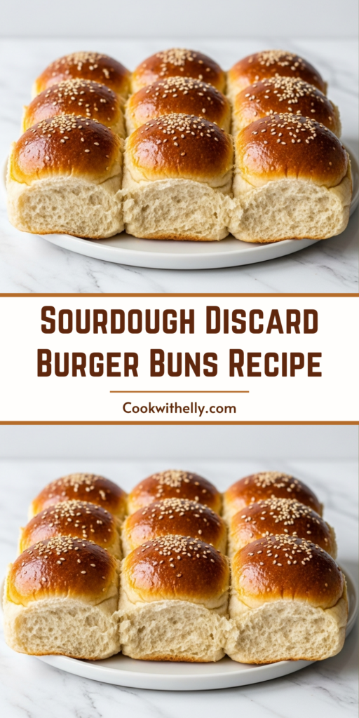 Sourdough Discard Burger Buns Recipe