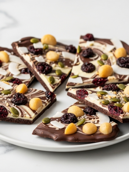 5-ingredient homemade chocolate bark Recipe