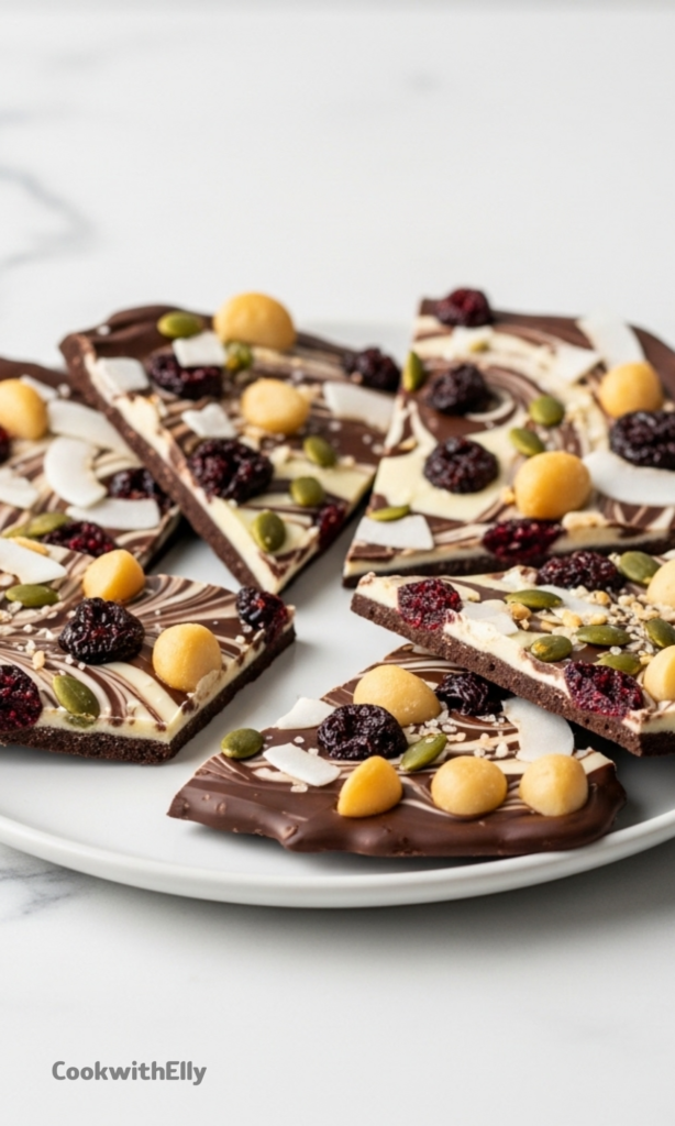 5-ingredient homemade chocolate bark Recipe