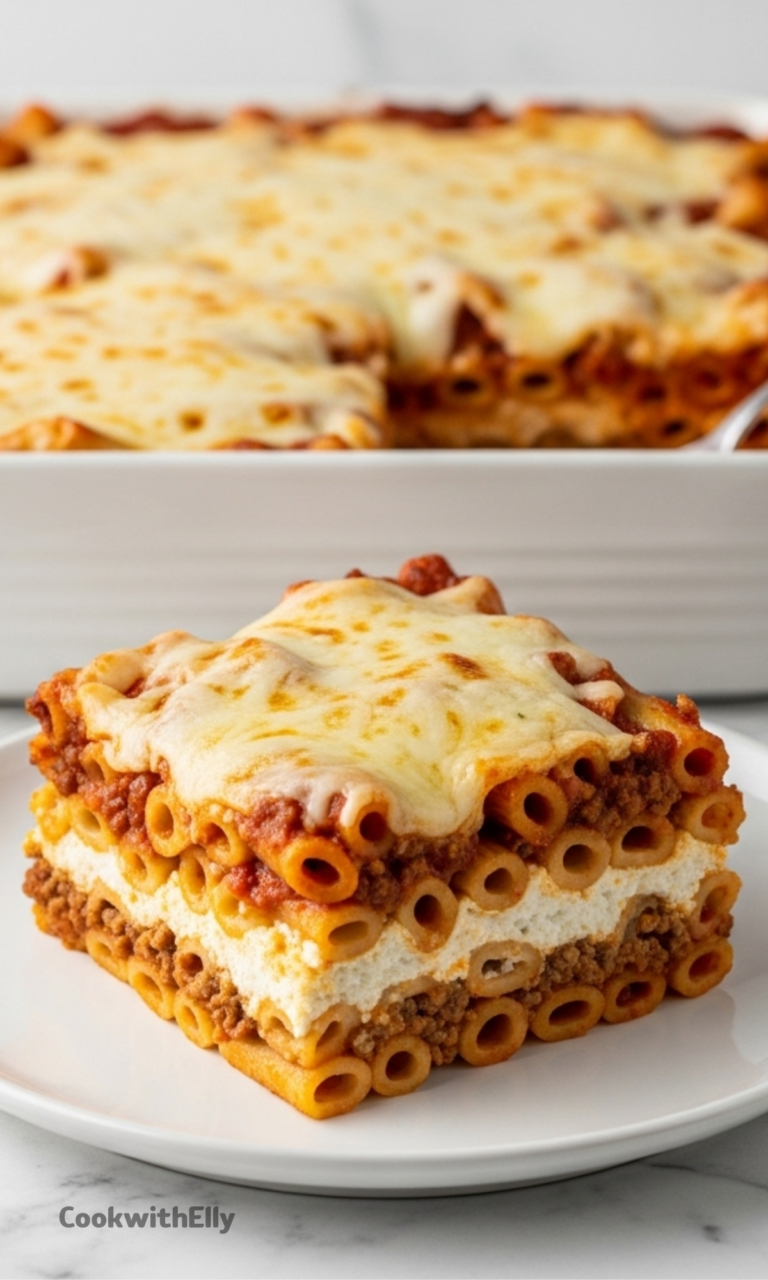 Baked Ziti with Ground Beef Recipe
