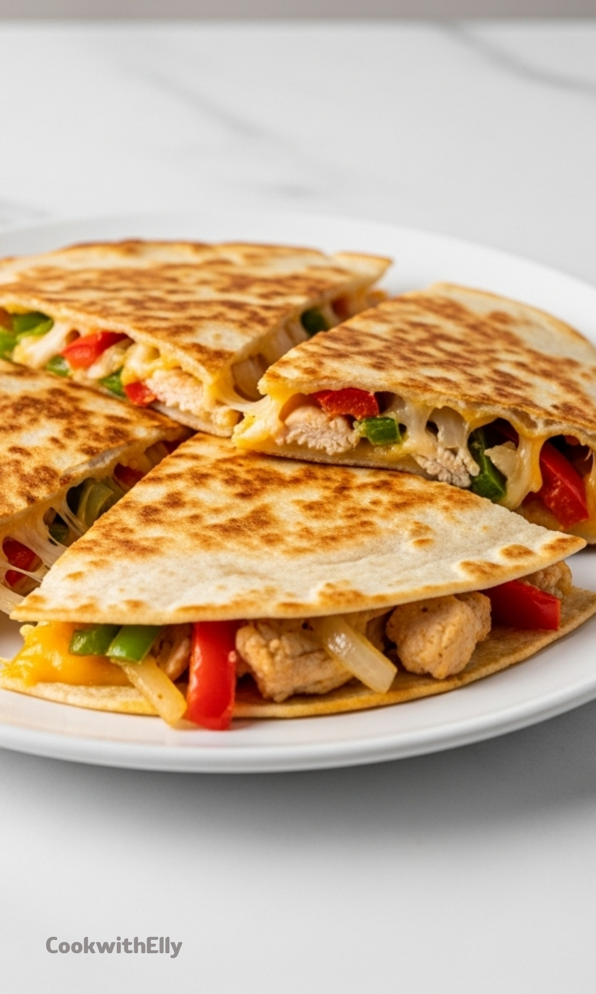 Chicken Quesadillas Recipe - cookwithelly.com