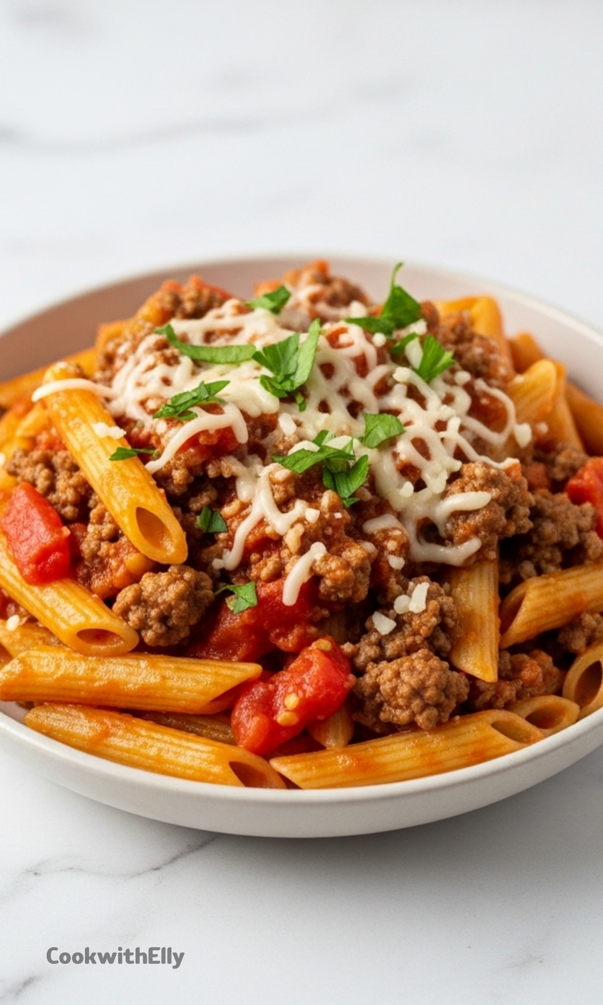 Easy Ground Beef Pasta Skillet Recipe - cookwithelly.com
