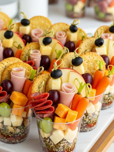 Easy Individual Charcuterie Cups