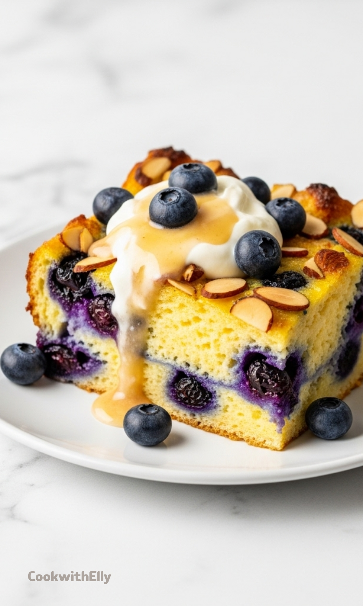 French Toast Blueberry Breakfast Bake Recipe - cookwithelly.com