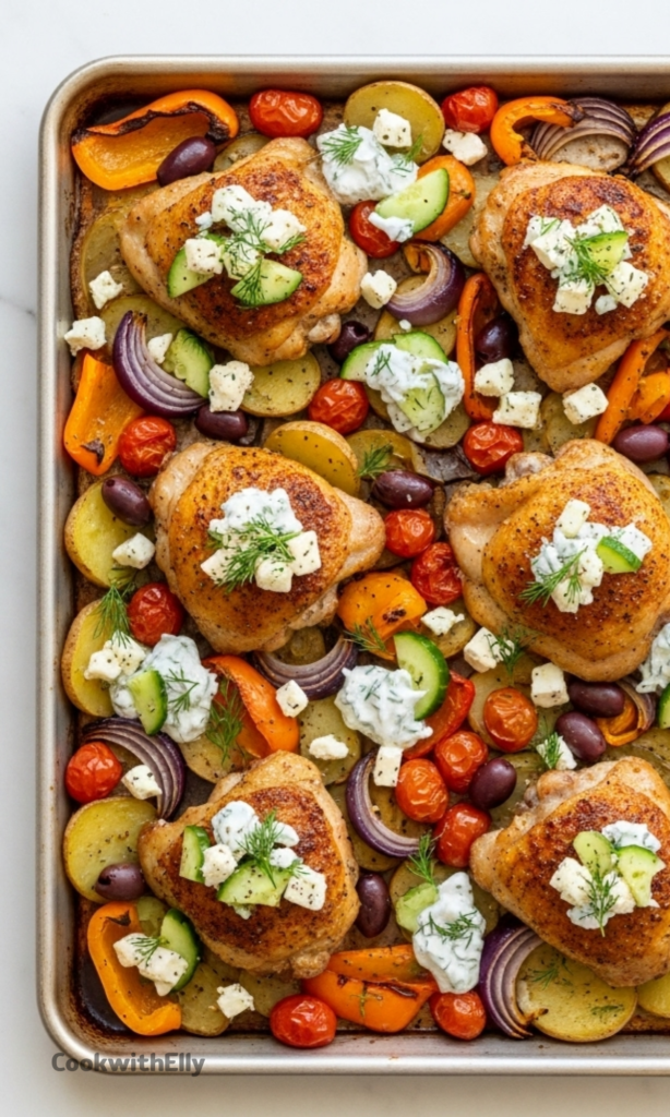 Greek Sheet Pan Chicken Recipe