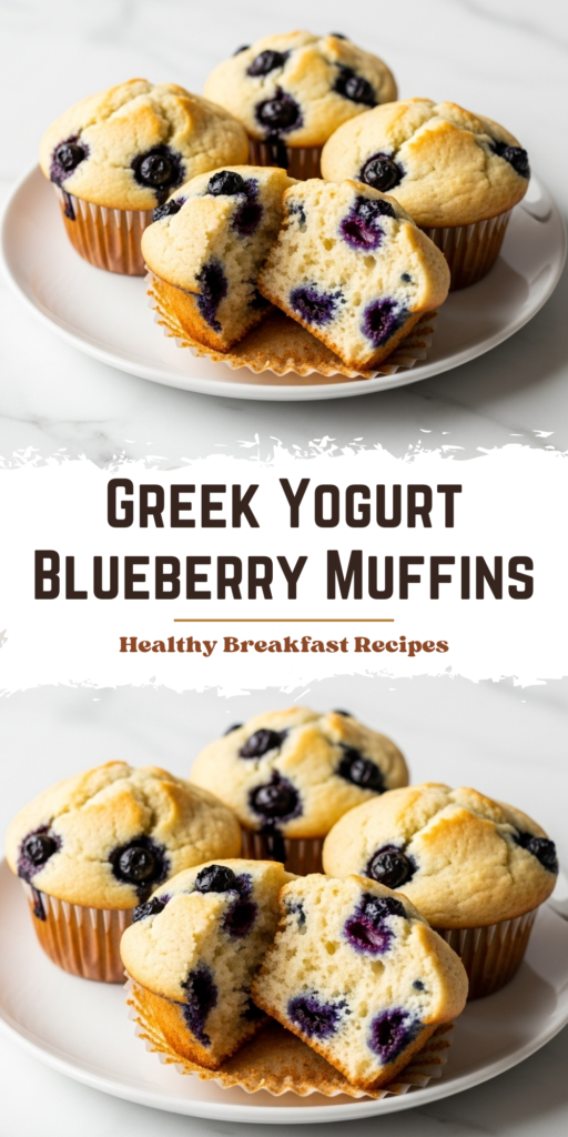 Greek Yogurt Blueberry Muffins Recipe