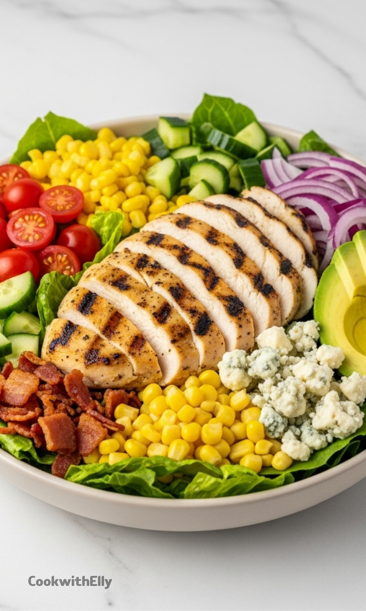Grilled Chicken Salad Recipe - cookwithelly.com