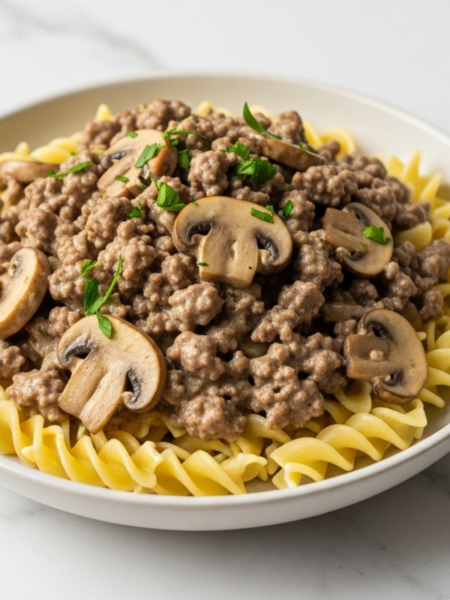 Ground Beef Stroganoff Recipe