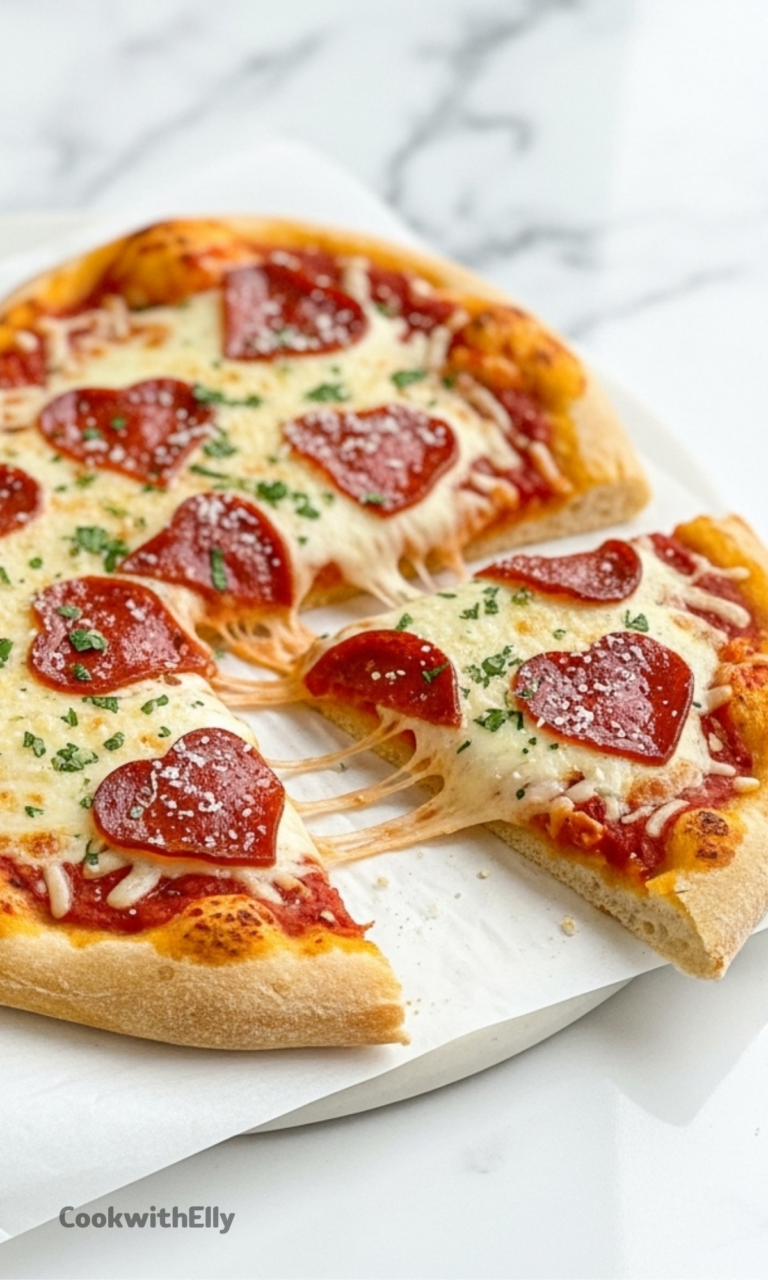 Heart Shaped Pizza Recipe